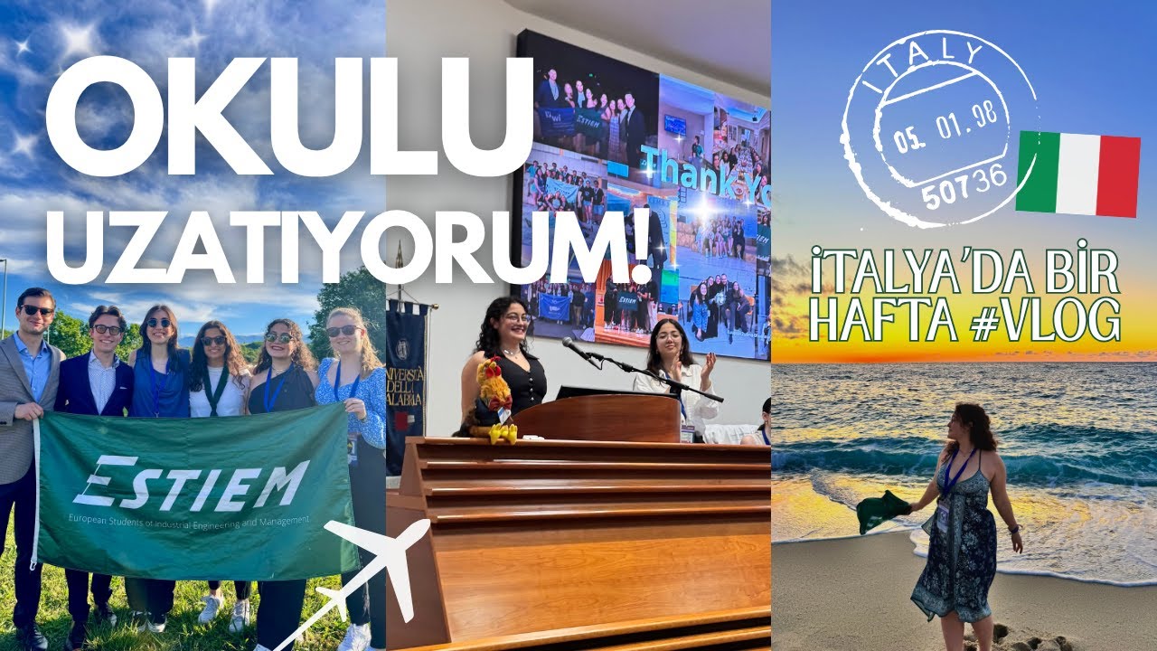 ODTÜ'YÜ UZATIYORUM! İtalya'da Bir Hafta #vlog