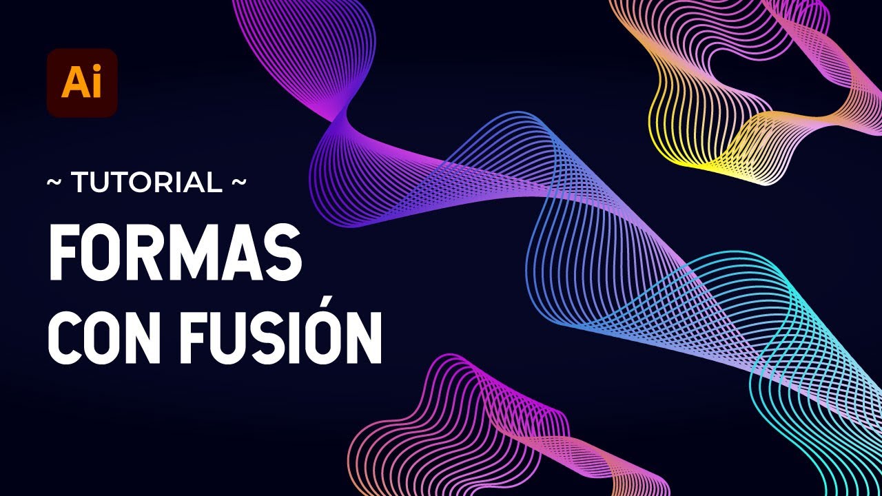 🔮 Cómo CREAR FORMAS con la HERRAMIENTA FUSIÓN en ILLUSTRATOR