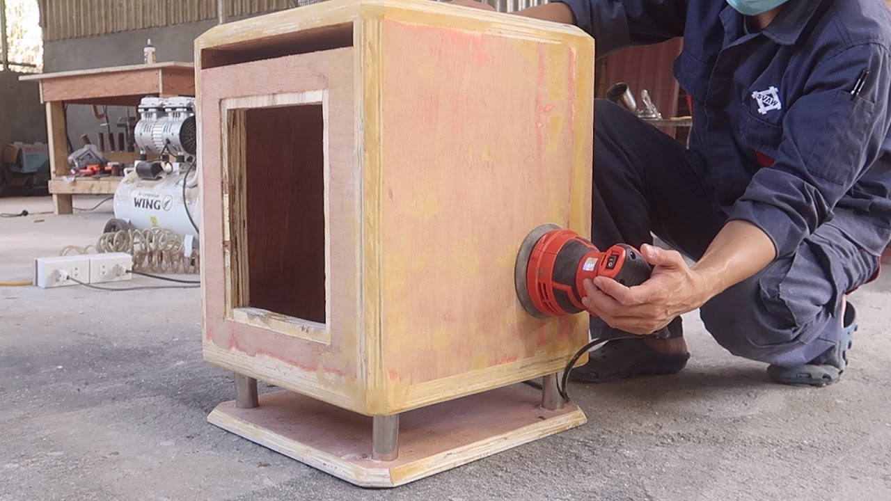 Awesome 12 inch bass power subwoofer design // Crafting every detail by hand is easy to do