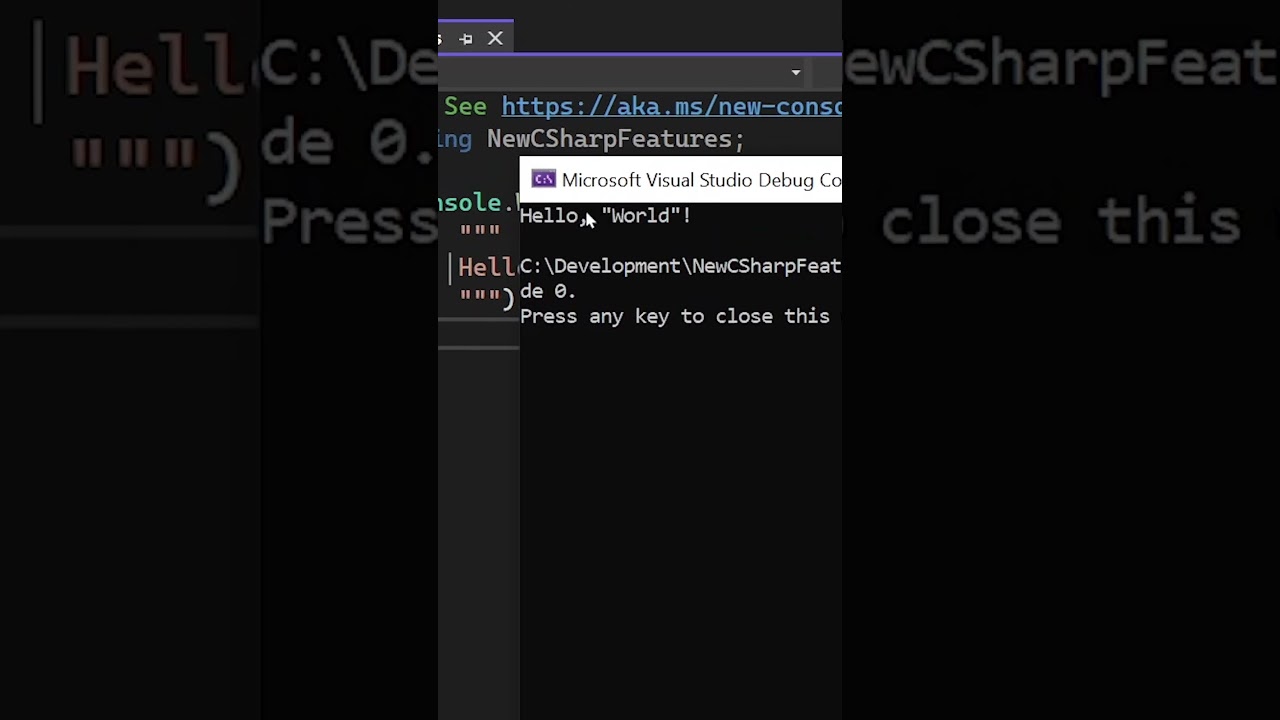 Raw String Literals in C# 11 🚀