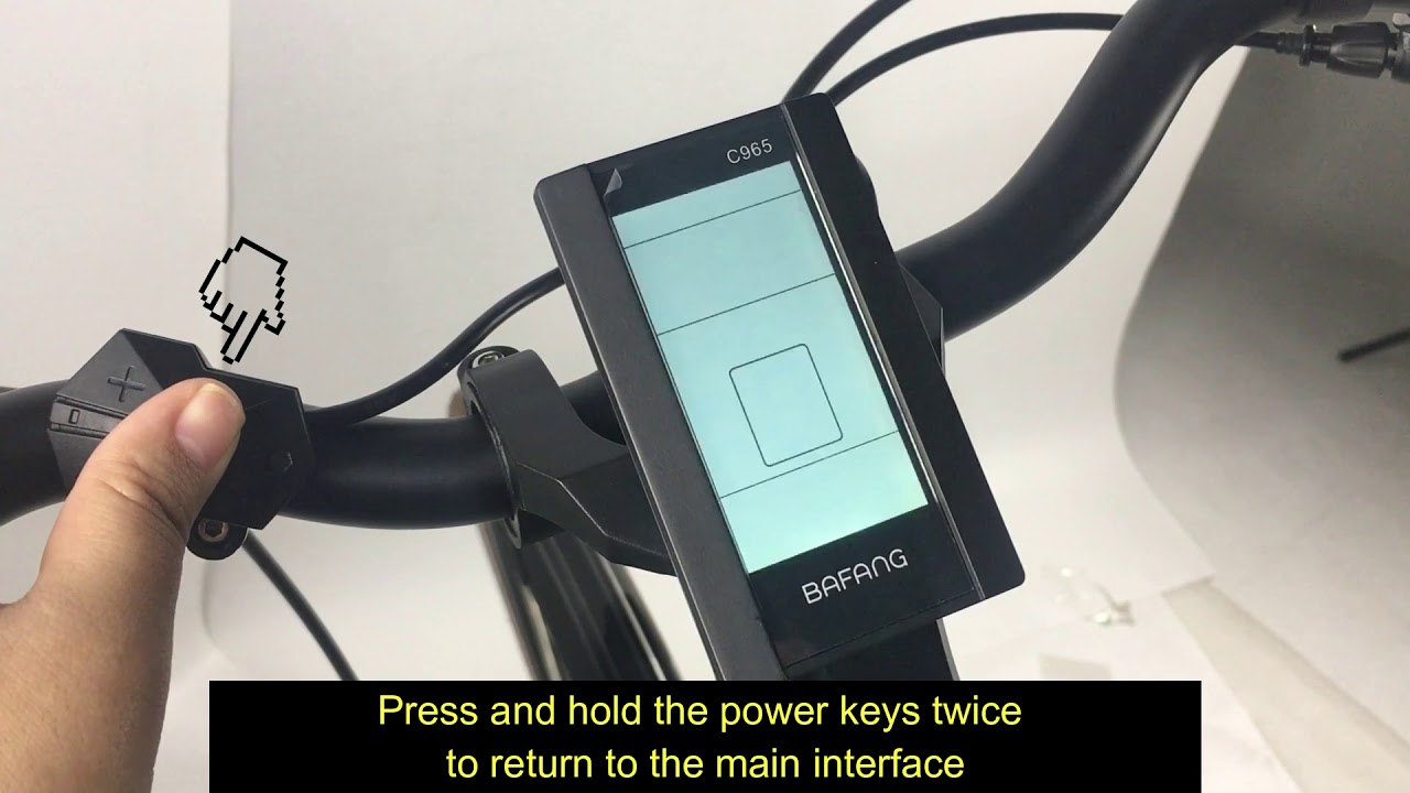 Bafang c965  display show!