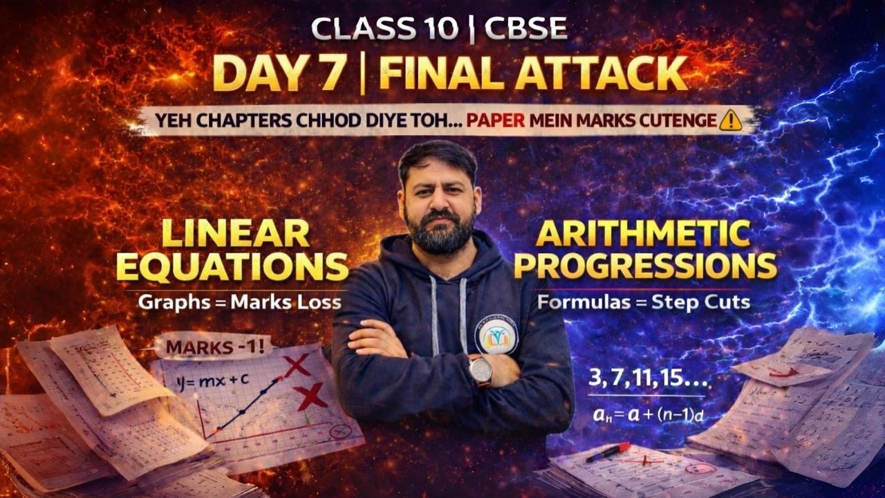 Class 10 Maths Arithmetic Progression & Linear Equations Full Chapter | CBSE Board 2026 Day-7 Live