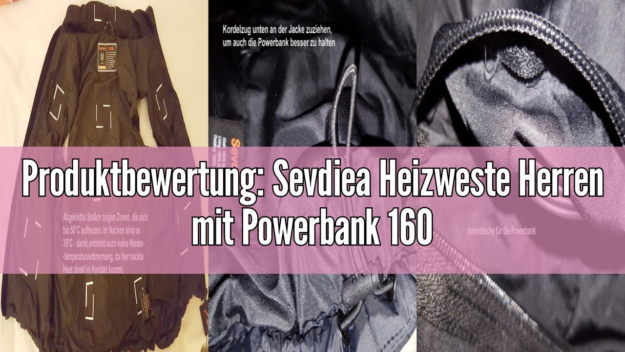 Produktbewertung: Sevdiea Heizweste Herren mit Powerbank 16000mAh 7.4V, 11 Heizzonen Beheizte Weste