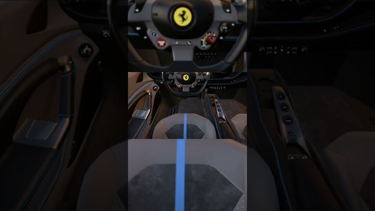 Interior View Of 2020 Ferrari F8 TRIBUTO