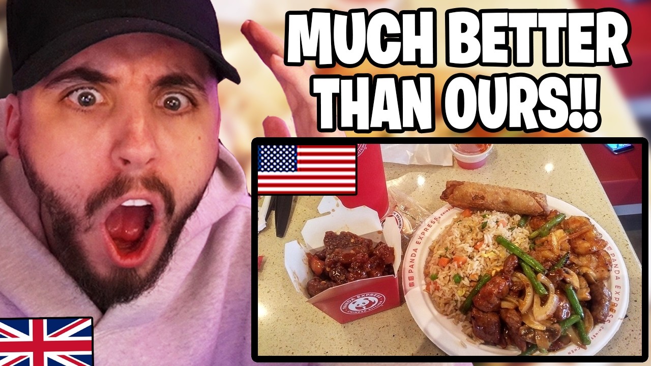 Brit Reacts to British Guy tries Chinese Takeaway in America for the first time!