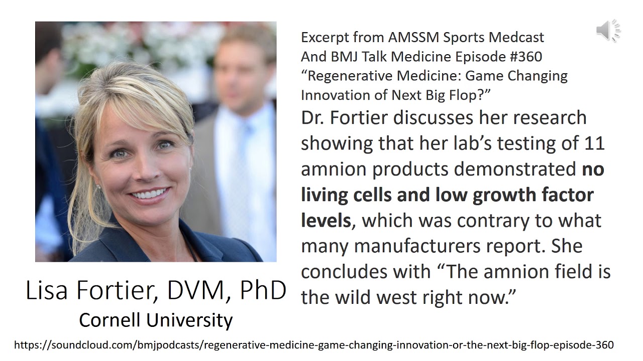 Do Amniotic Stem Cells Even Exist in Amniotic Products? Dr. Fortier's study...