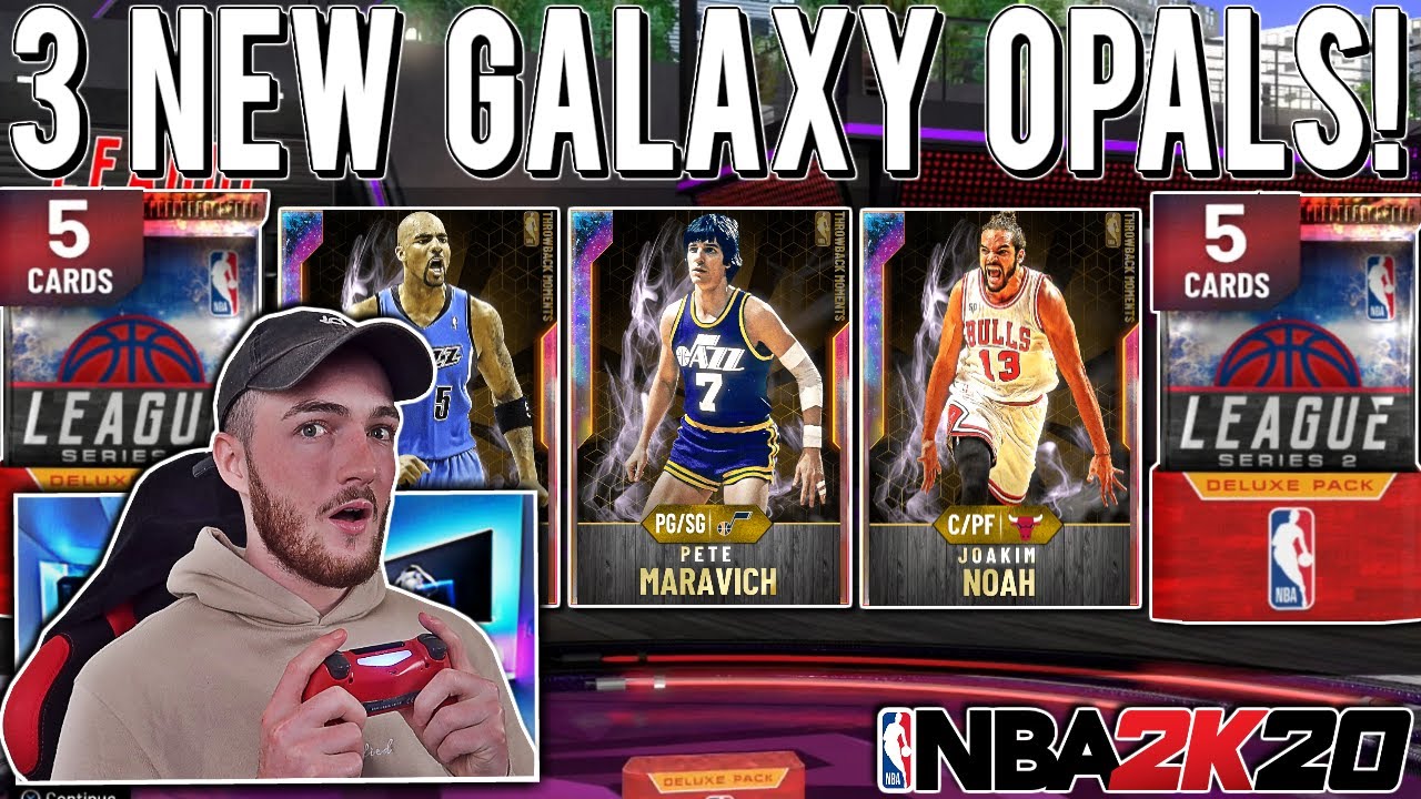 3 *NEW* GALAXY OPAL THROWBACK MOMENTS PACK OPENING! STATS & HOF BADGES! (NBA 2K20 MYTEAM)