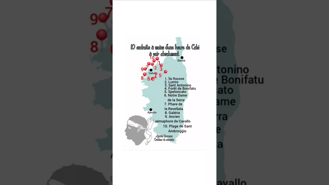 CORSE : 10 Id&eacute;es d'endroits &agrave; voir &agrave; moins d'une heure de Calvi