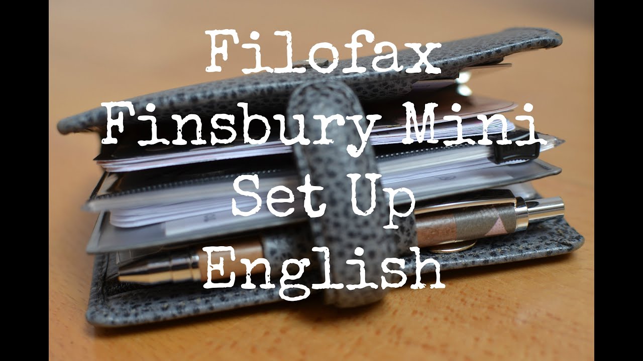 Filofax Finsbury Mini Set Up {[English]}
