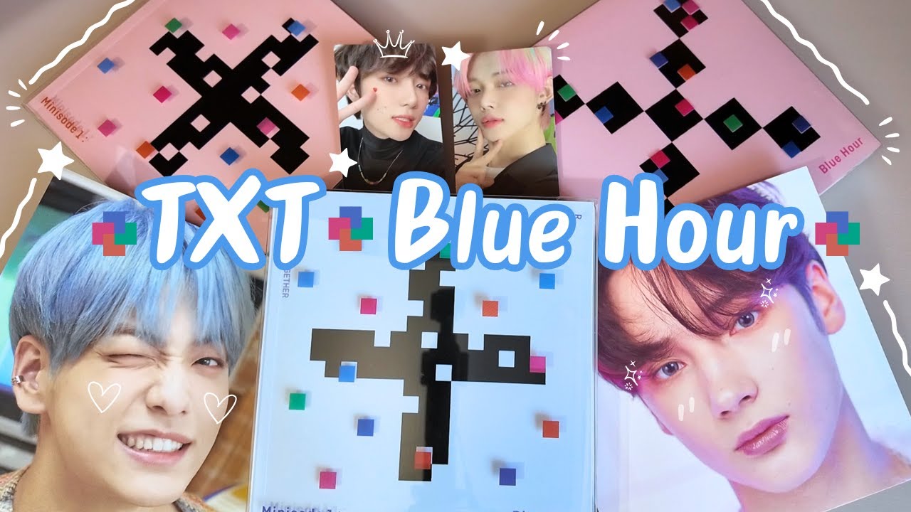 Unboxing TXT 'Minisode 1: Blue Hour' albums | R, AR, VR