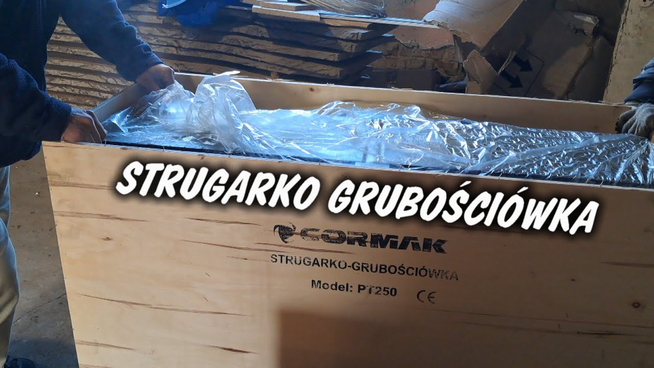 086 Strugarko Grubościówka - przyjęcie na pokład #strugarka #deski #cormak #grubościówka #stolarstwo