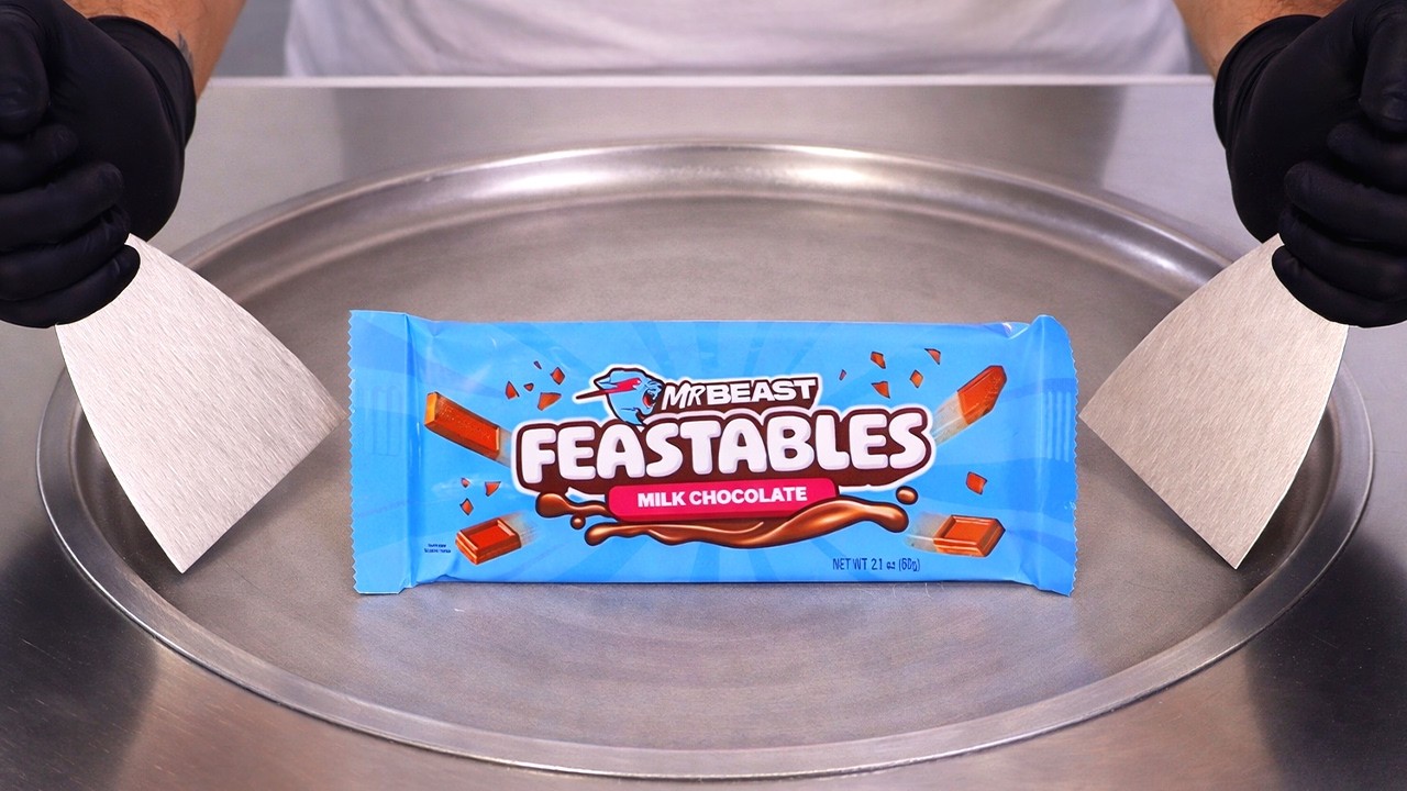 Feastables Chocolate - Ice Cream Rolls | Satisfying Visual ASMR