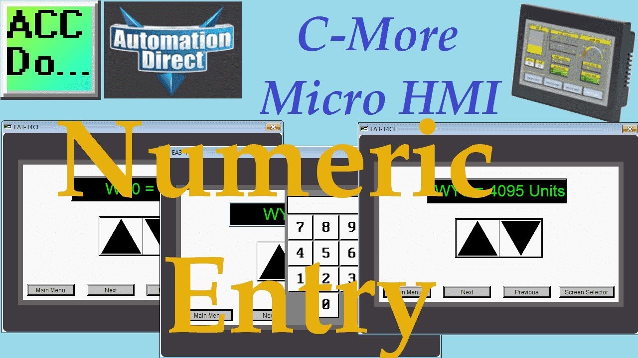 C-More Micro HMI Object Numeric Entry