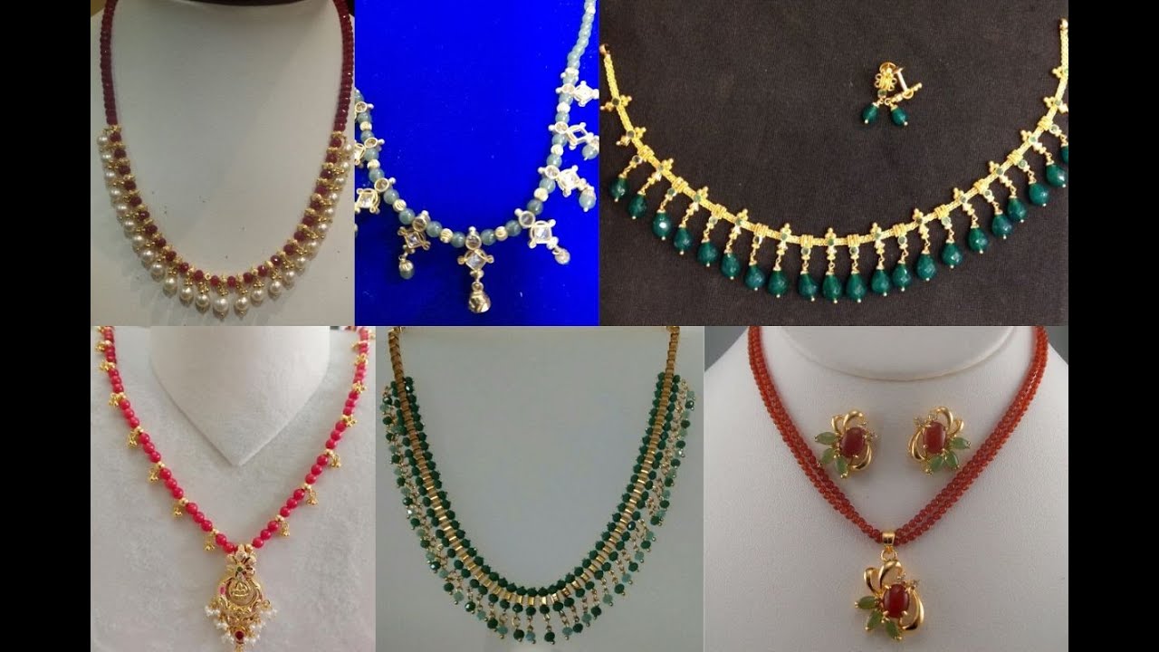 Light Weight Beads Gold Jewelry Designs