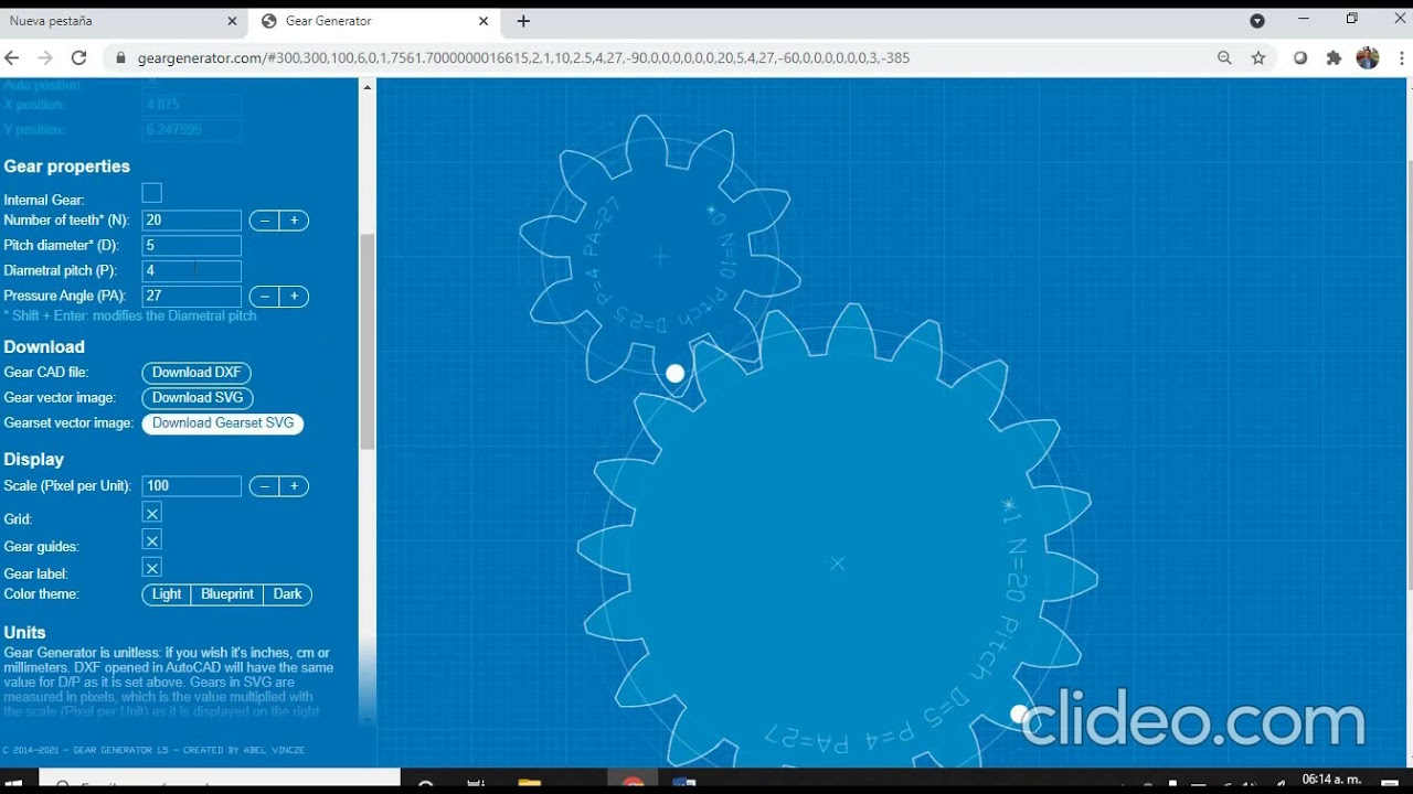 Dibujar engranes rectos en Tinkercad