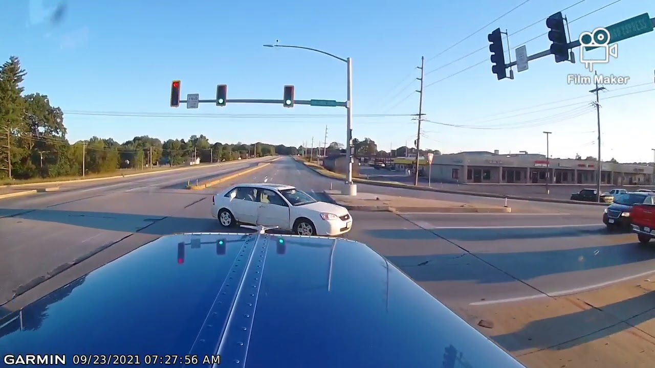 people running red lights because their in a hurry not thinking they are committing suicide.