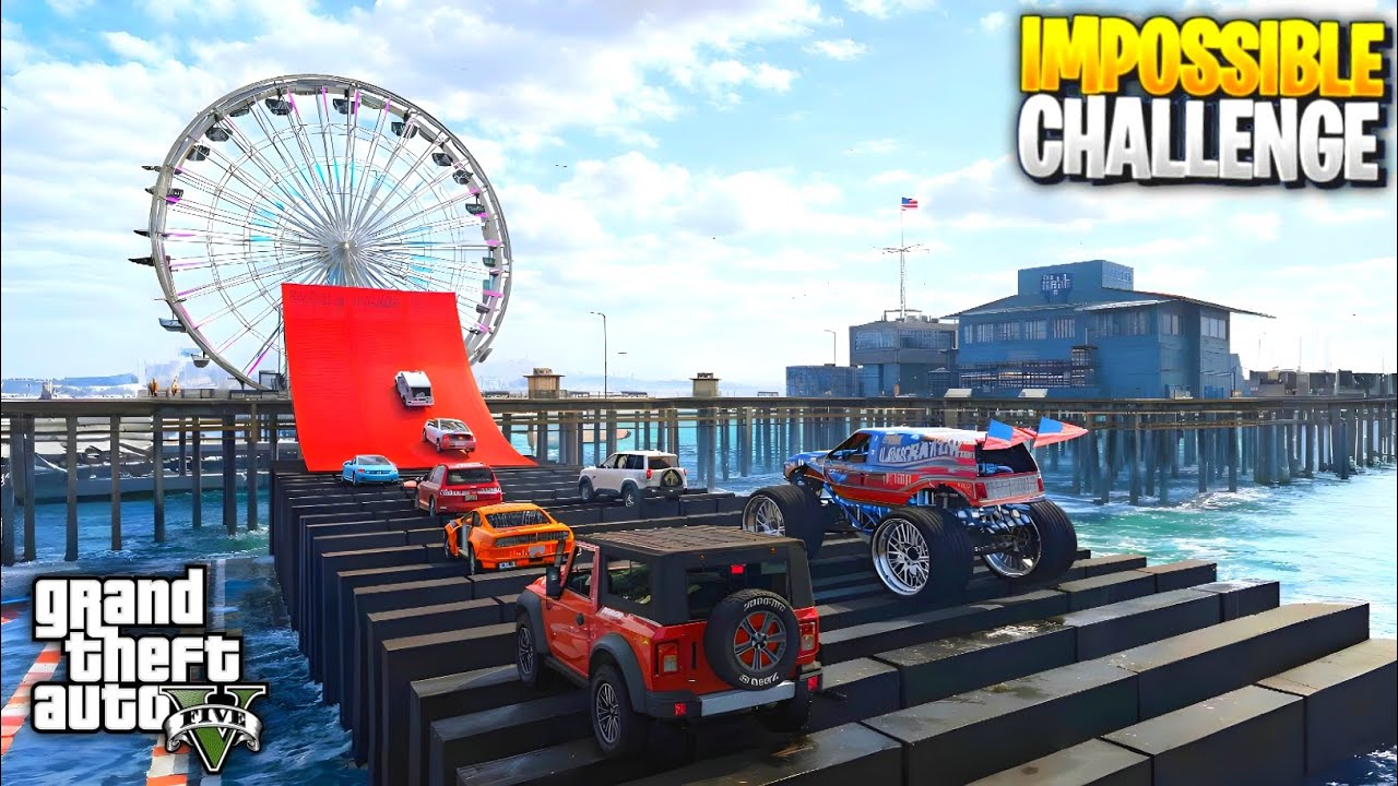 GTA 5: TOP INDIAN CARS VS EXTREME WHEEL JUMP CHALLENGE | GTA 5 HINDI | ZENITRA GAMING 