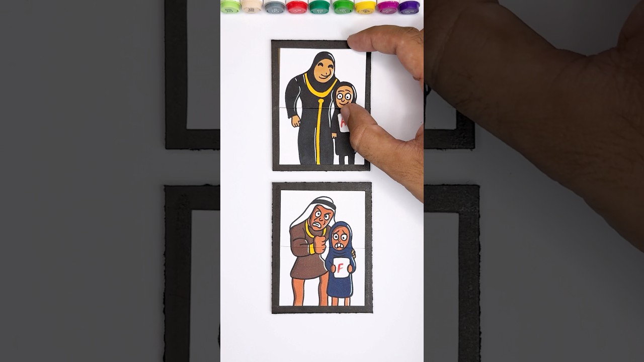 Brainrot night parade carnival Cardboard puzzle fixing craft 🎨🧩❤️ #ytshorts #carnival #cardboard