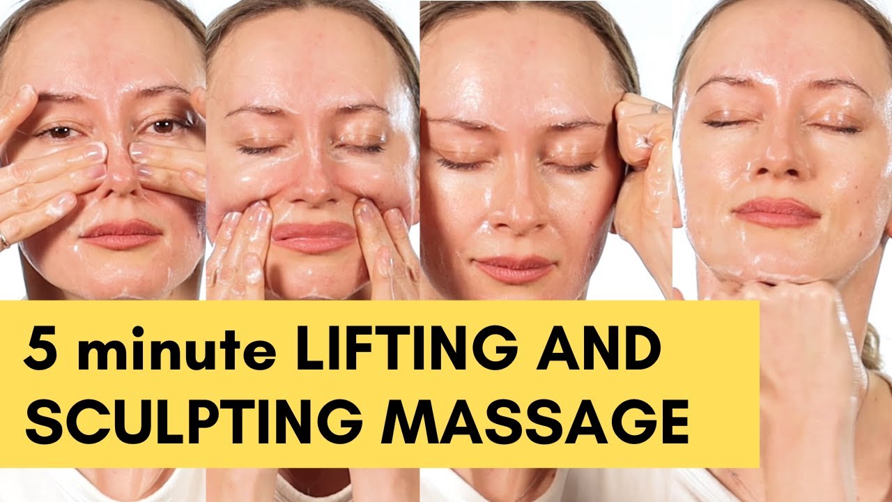 5 minute massage for lifted and sculpted face