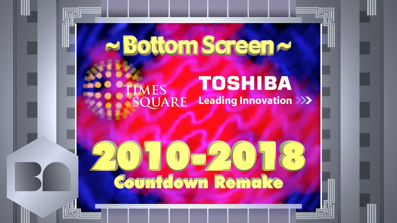 Toshiba 2010-18 Times Square NYRE Countdown Remake (Bottom Screen, No Audio) - Blender 3.0 Animation