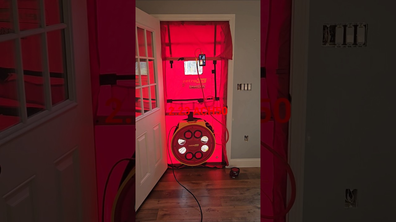 Gilmanton Iron Works NH Blower Door Test