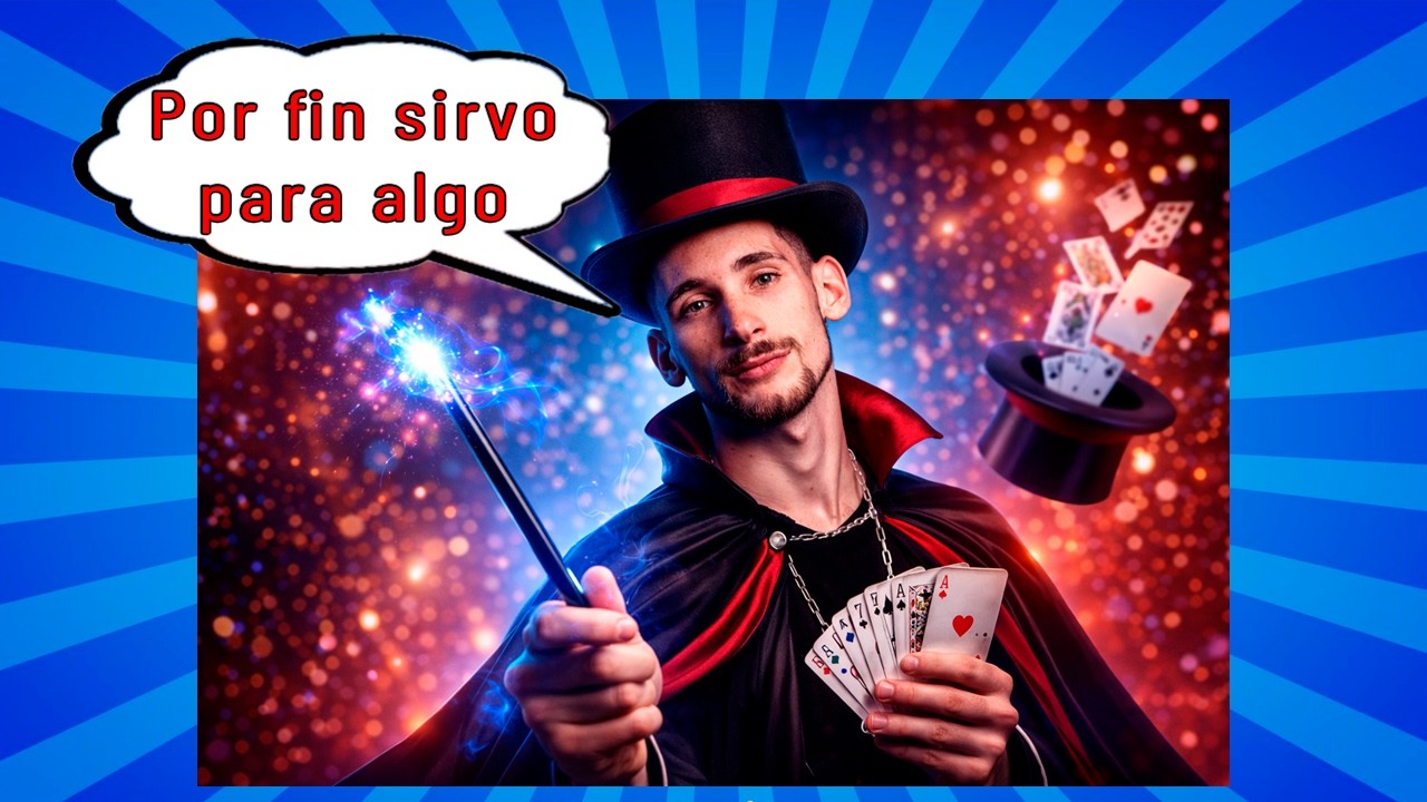 Le enseño a Dybbuk como hacer un truco de magia