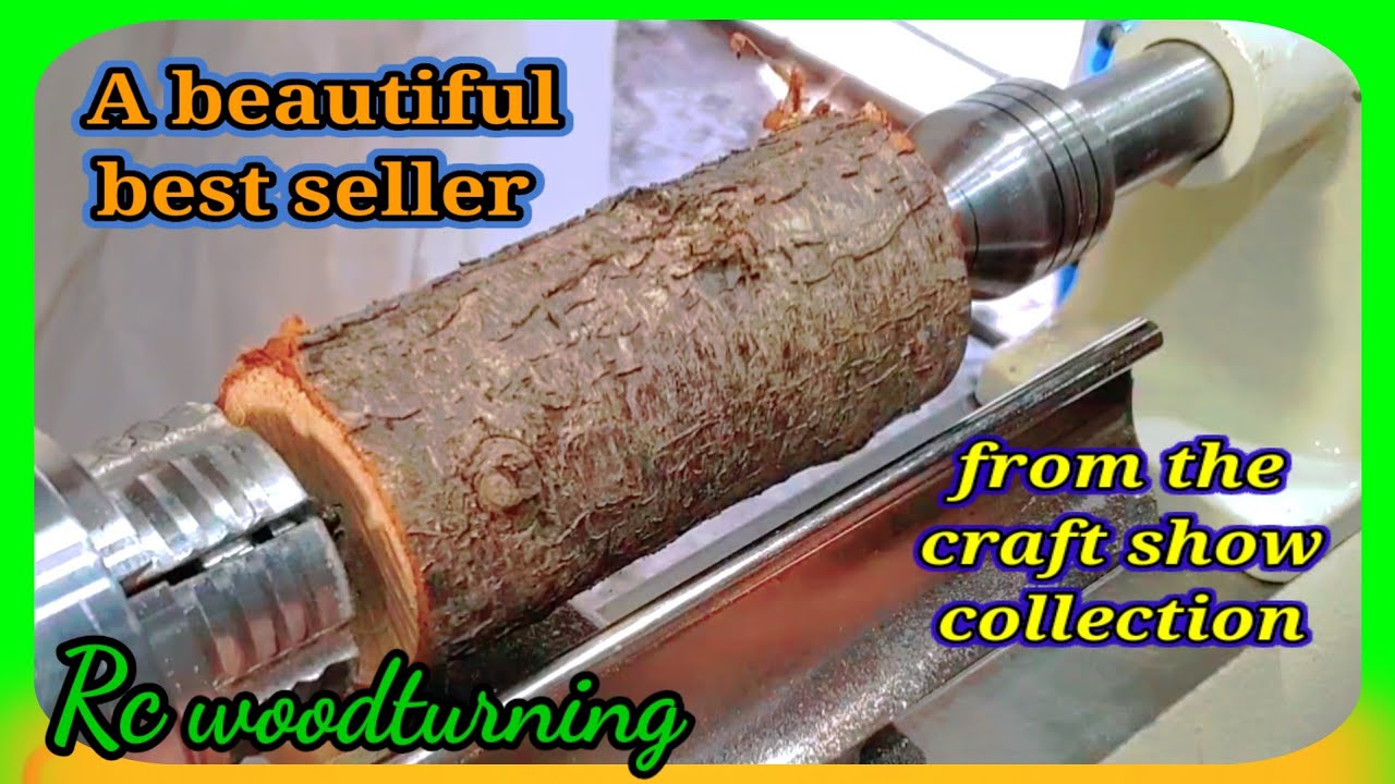 Wood turning a rustic craft show project