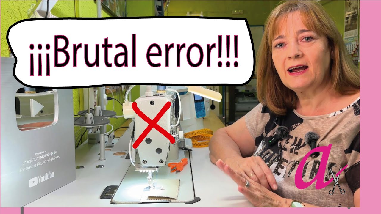 BRUTAL ERROR 😱 que cometemos l@s costurer@s al coser a máquina. #trucos #tip #coser #consejos