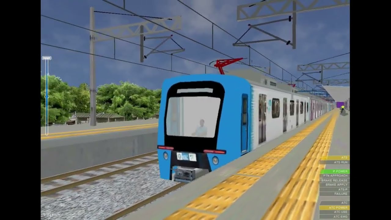 Ramal Saracuruna - Saracuruna x Caxias Trem CNR 3000  Super Via - OpenBVE