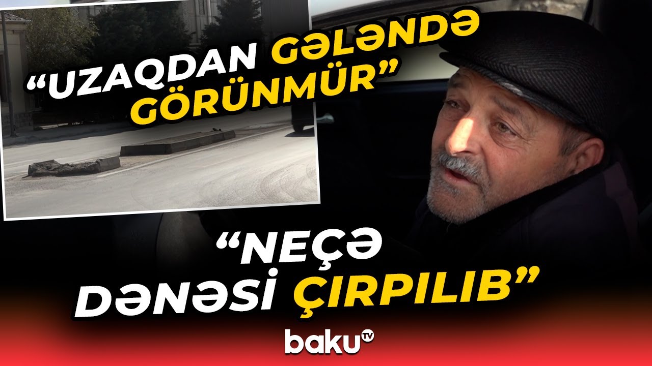 “Bu yola baxanlar kimdirsə...” | Sürücülər təhlükəli vəziyyətdən danışdı - Baku TV