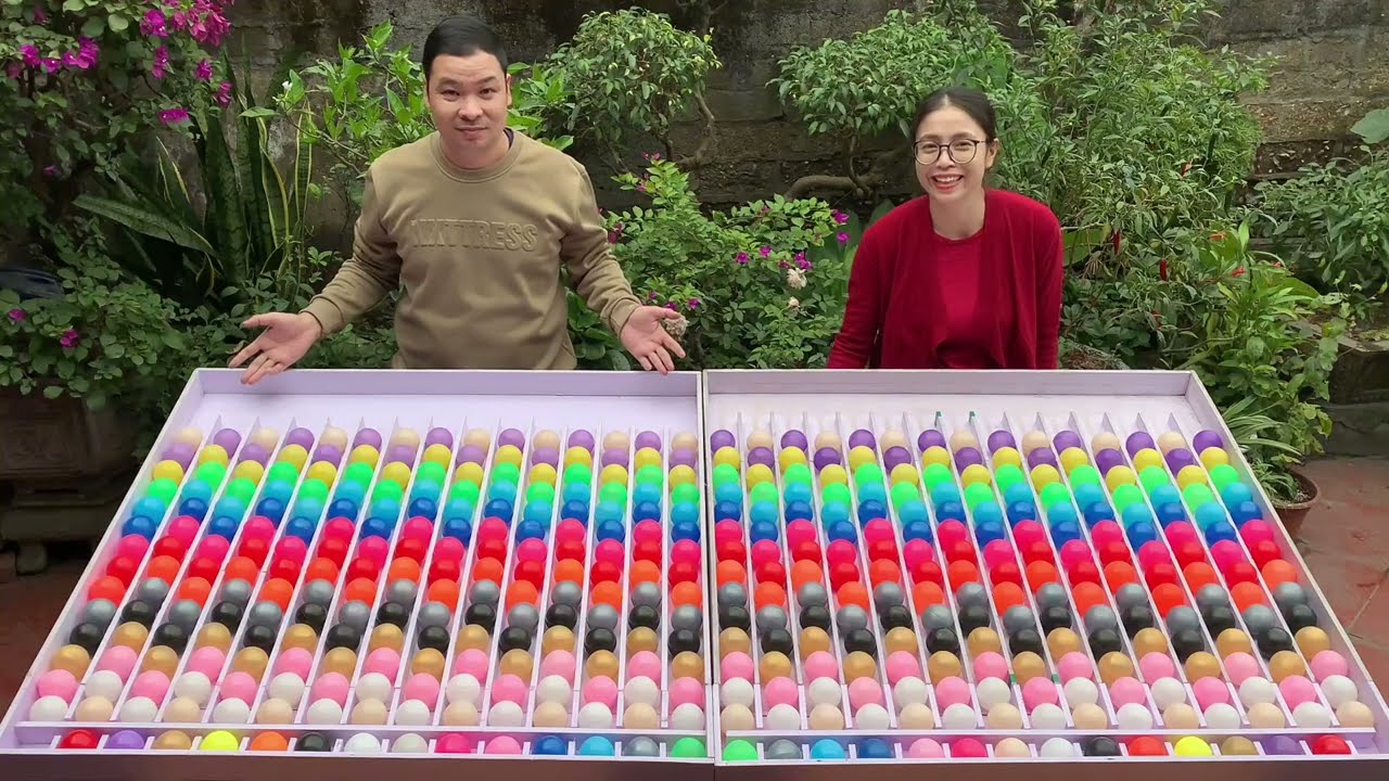 Puzzle sorting ball game challenging game hard mode from rainbow balls