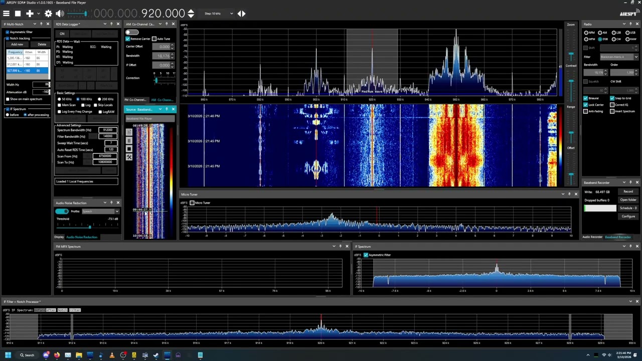 920 WNJE Picking up 98.5 WBBO via tropo 3/10/26 (RAW recording)