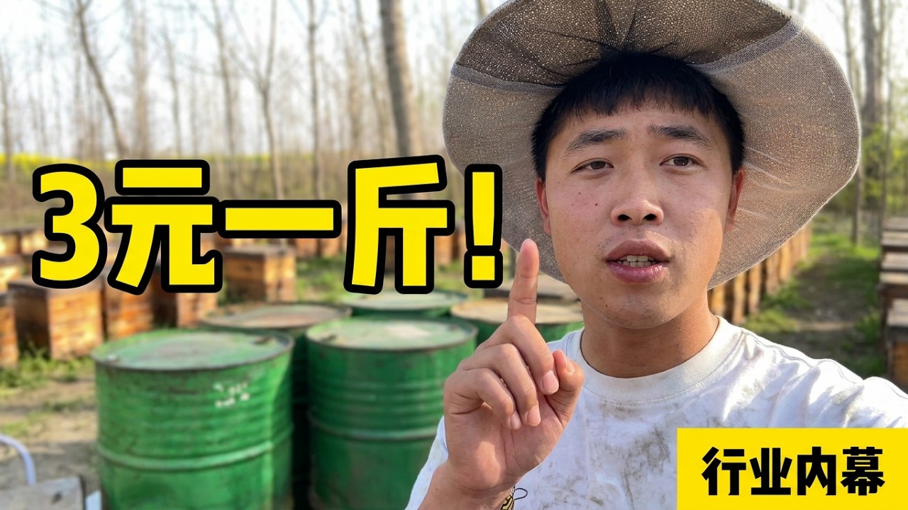 三五块钱一斤的蜂蜜！竟然跟水一样？“水蜜”原来是这个意思，这样的蜂蜜你敢吃吗？#蜂蜜 #养蜂人 #科普 #内幕 #知识