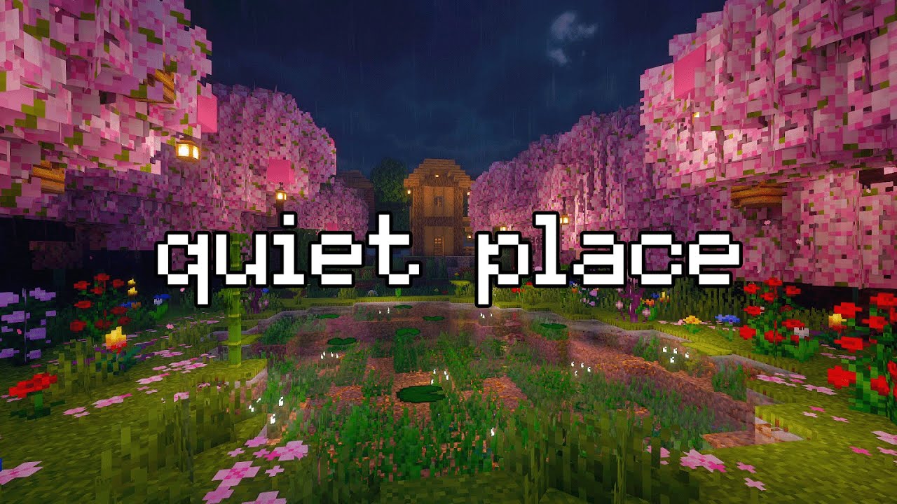 sleep a little longer today... (minecraft c418 music & rain, fire)