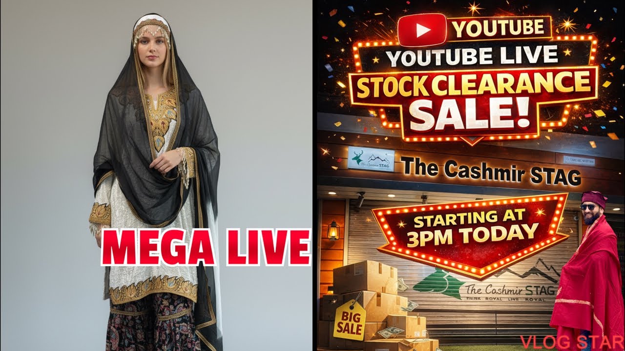 LIVE MEGA CLEARANCE SALE ON KASHMIRI WINTER PRODUCTS | PHERANS | NAMDAH | SUITS | BEDSHEETS ETC