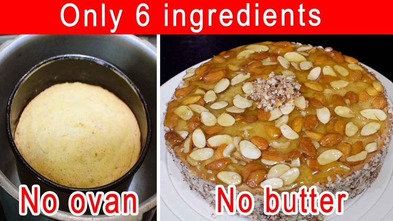 Almond Cake Recipe Without Oven and butter - Dry Almond Cake -eid special Cake recipe