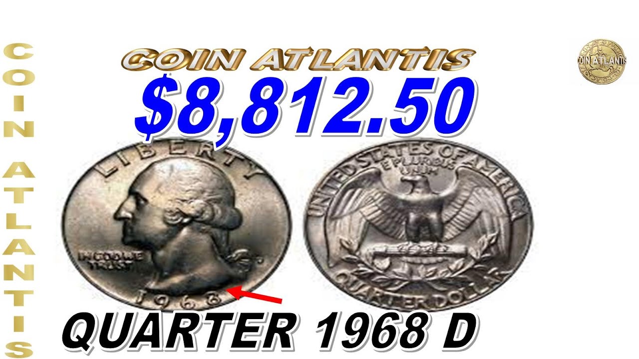 quarter 1968 D val  $8,812.50