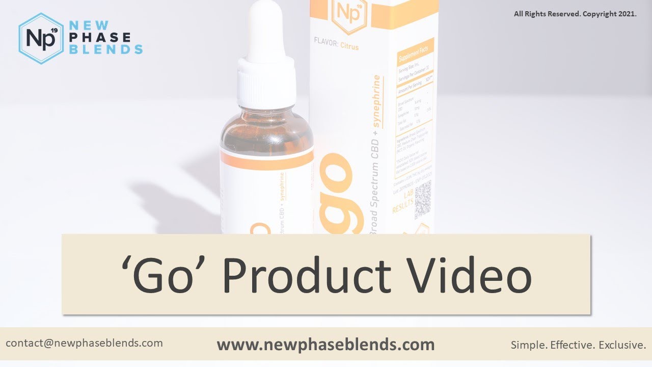 Go: CBD Oil for Energy Product Video