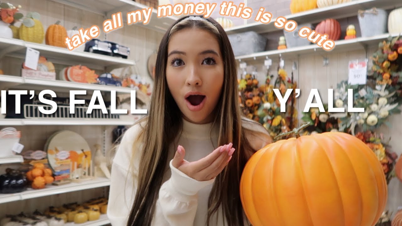 let’s go FALL decor shopping together (haul & vlog)