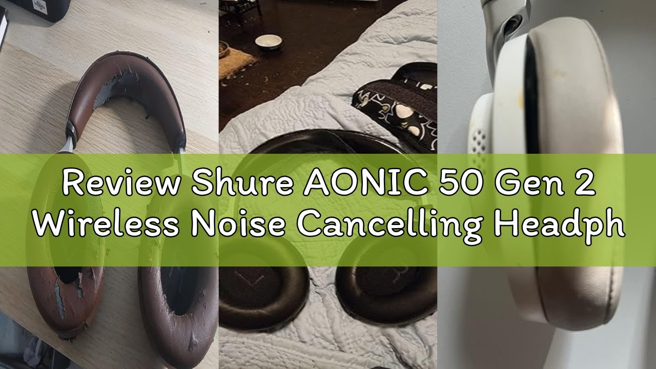 Review Shure AONIC 50 Gen 2 Wireless Noise Cancelling Headphones, Premium Studio Sound, Bluetooth 5,