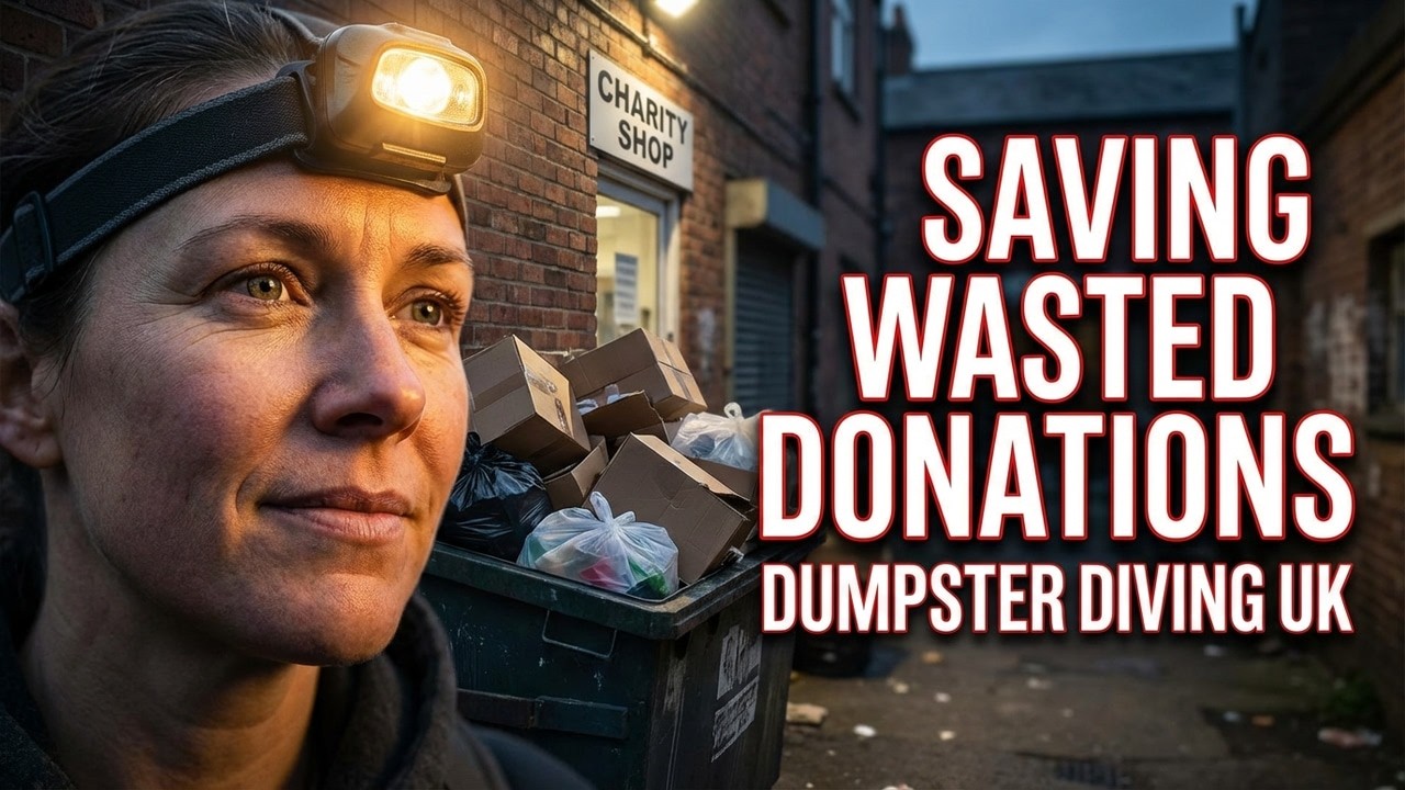 SAVING WASTED CHARITY SHOP DONATIONS, DUMPSTER DIVING UK