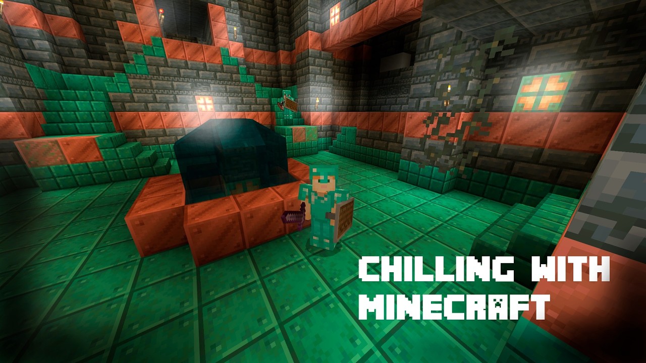 Minecraft Relaxing Gameplay.