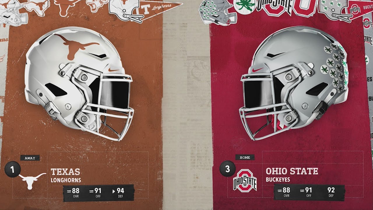 Texas vs Ohio State Simulation || 2025 CFP SEMIFINAL REMATCH