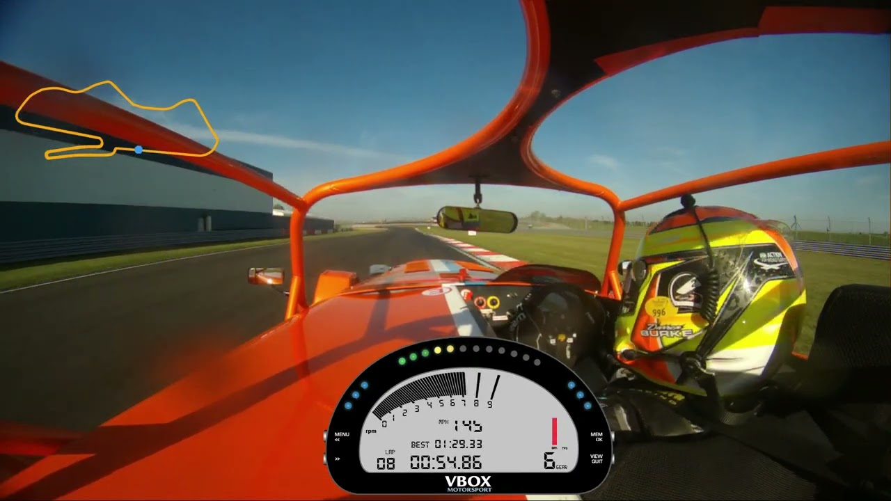 Caterham CSR outruns GT3 Race Car at Donington Park GP. Onboard lap 1.28.73!