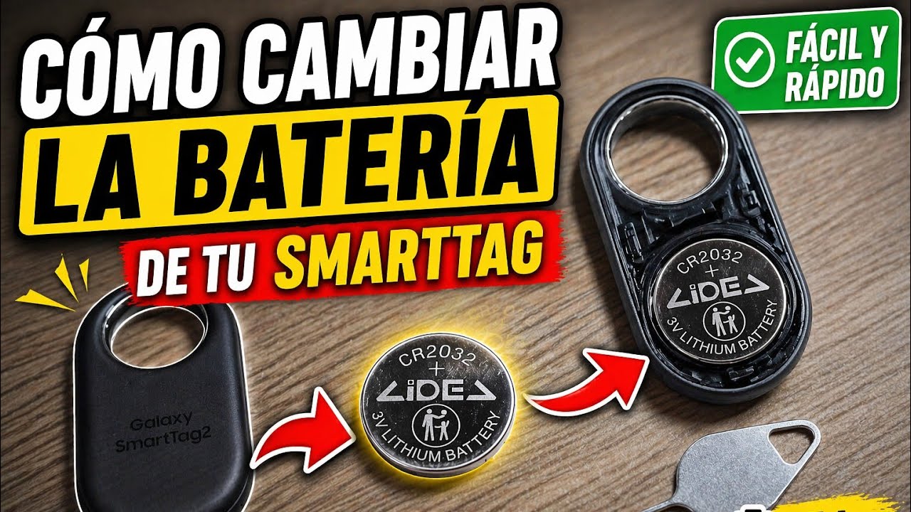Como cambiar la batería de tu #Samsung #smarttag2