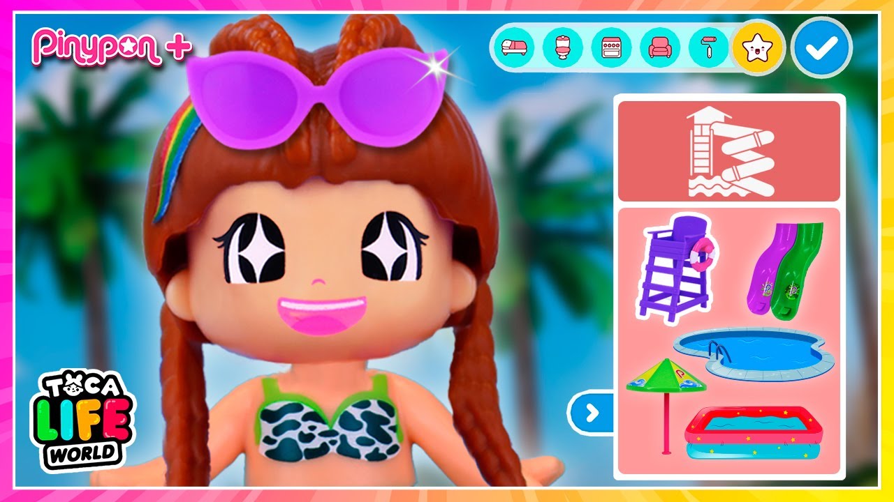 💫 ¡TOCA BOCA LA VIE ! 💫 PARC AQUATIQUE REAL FANTASY💦 💜 🌈 L'Univers Pinypon