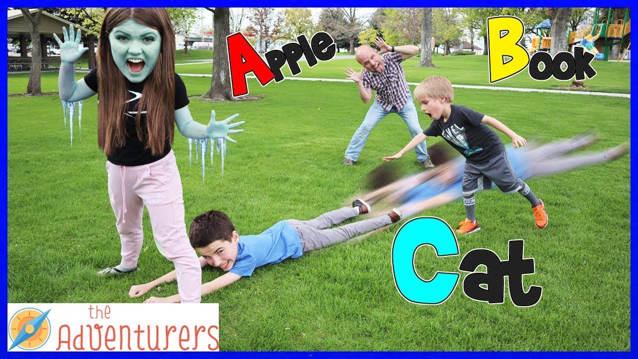 ABC Alphabet Freeze Tag Outdoor Activities And Games For Kids! Playground Wars / That YouTub3 Family