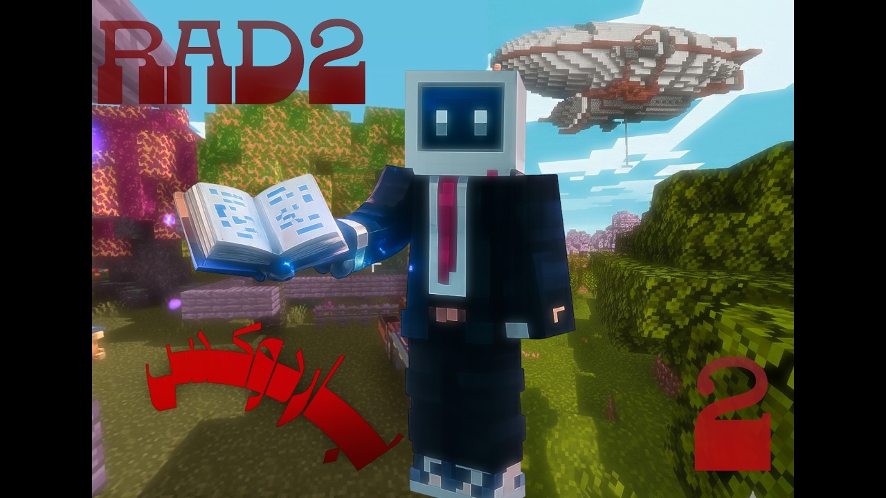 استكشاف العالم مع بداية مود السحر 2 |  Minecraft RAD2 سلسلة يارب نكمل