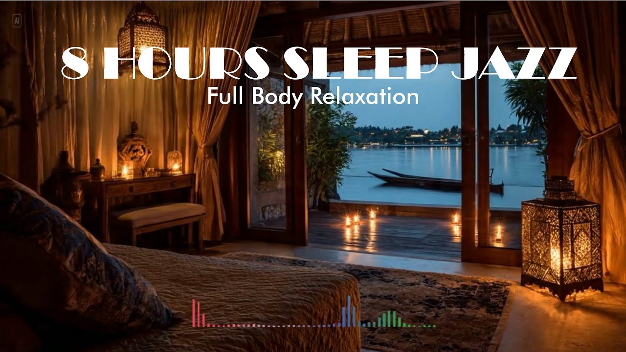 8 Hours Deep Sleep Jazz 🌙 Calming Smooth Jazz for Full Body Relaxation & Restful Sleep