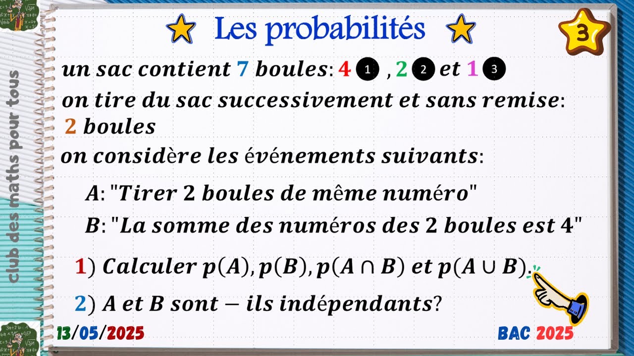 les probabilit&eacute;s: les arrangements sans r&eacute;p&eacute;titions!!!